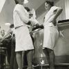 1965 - Rosalie Bognor and Merle Thornton chained themselves to the bar at the Regatta Hotel (QLD) after the bartender refused to serve them - Source: State Libray of Victoria